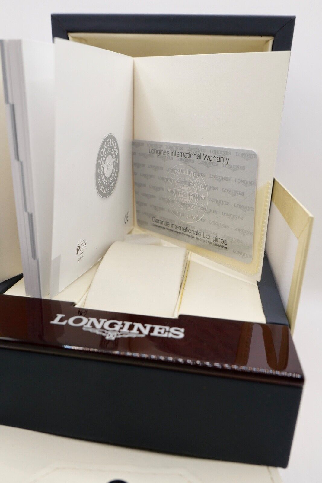 Original LONGINES Uhrenbox mit Uhrenkarte Umkarton Garantie - Antikhandel-Stuttgart