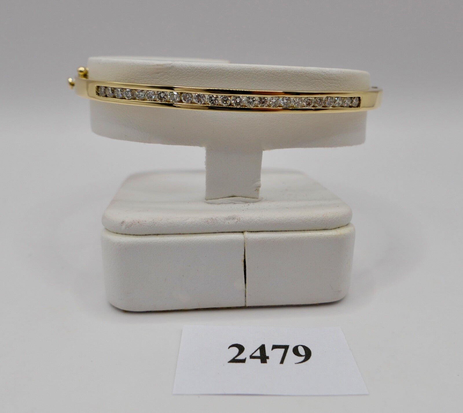 Brillantarmband Armreif Armspange 750 / 18 K Gelbgold 24 Brillanten 1,68 Ctw