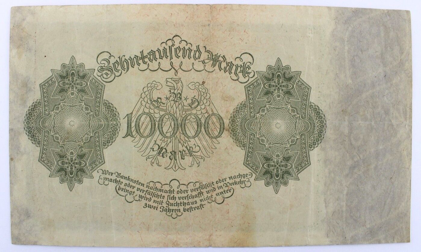 Ro. 68b Banknote 10000 Millionen Mark 1922 old Bill