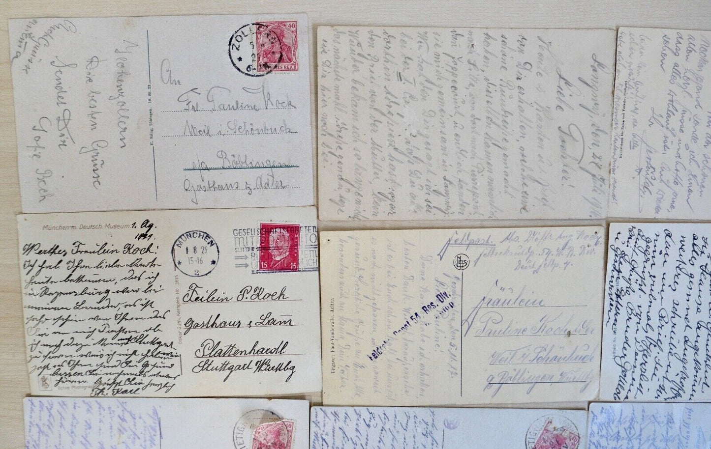 antike Ansichtskarten Postkarten Briefmarken STÄDTE LANDSCHAFTEN deutsches Reich