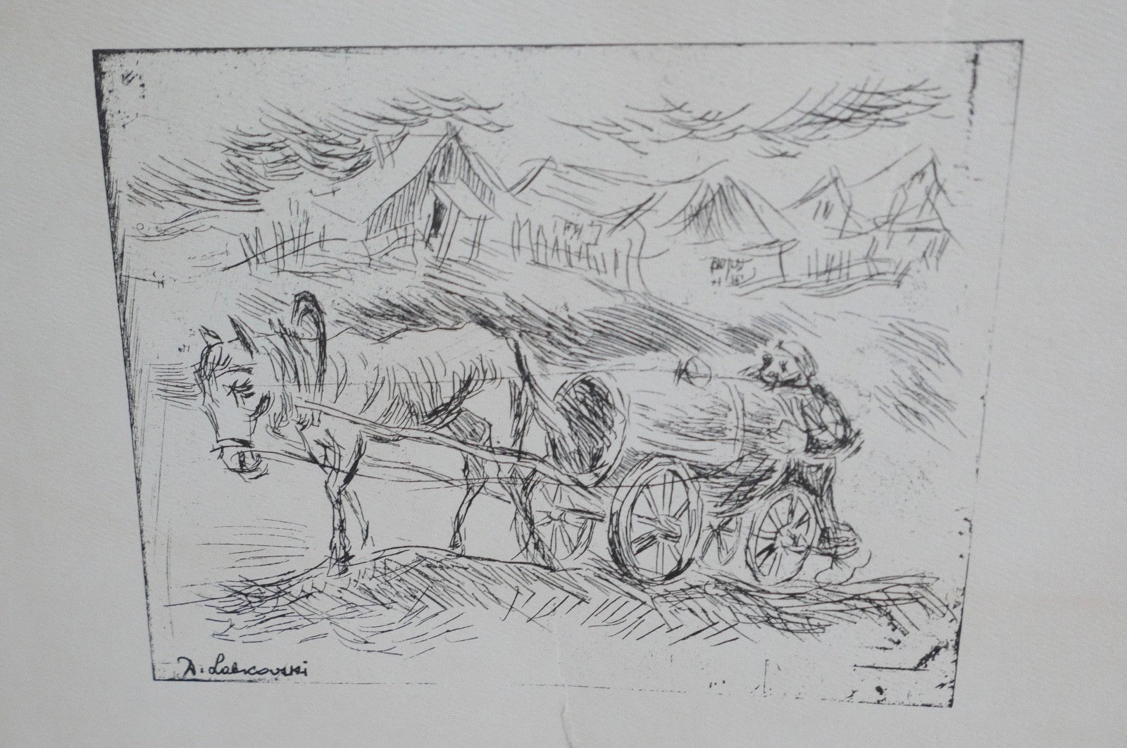 David Labcovski Lithographie Dreißig Jahre nachdem die Welt verschwunden war