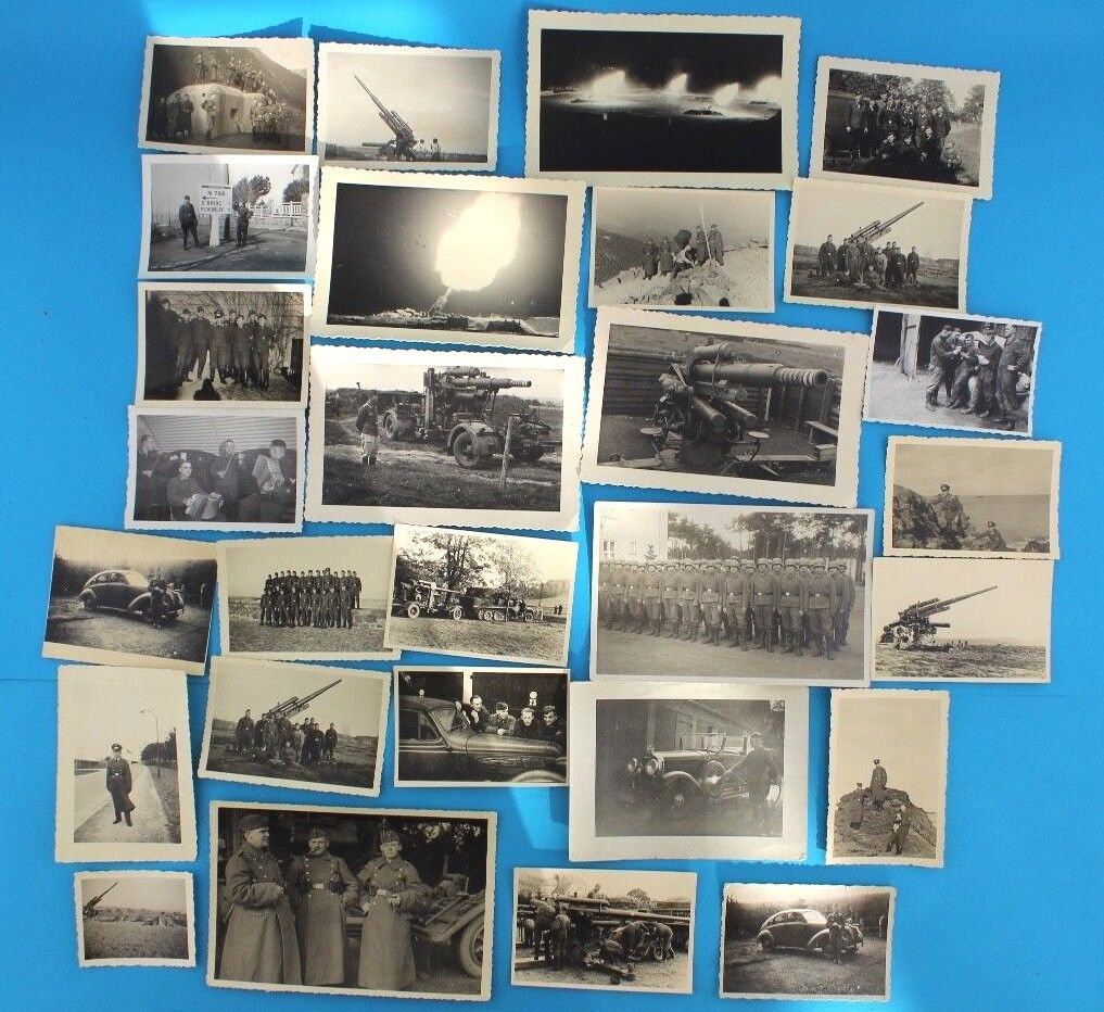 28x Foto Postkarten photo 3.Reich WW2 WK2 Germany Wehrmacht Flak Sudeten Konvolu