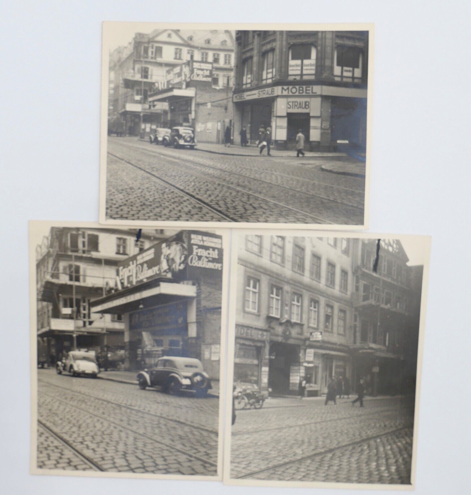 3x Foto PALI Palast Lichtspiele Herrenstraße Karlsruhe aus 1938