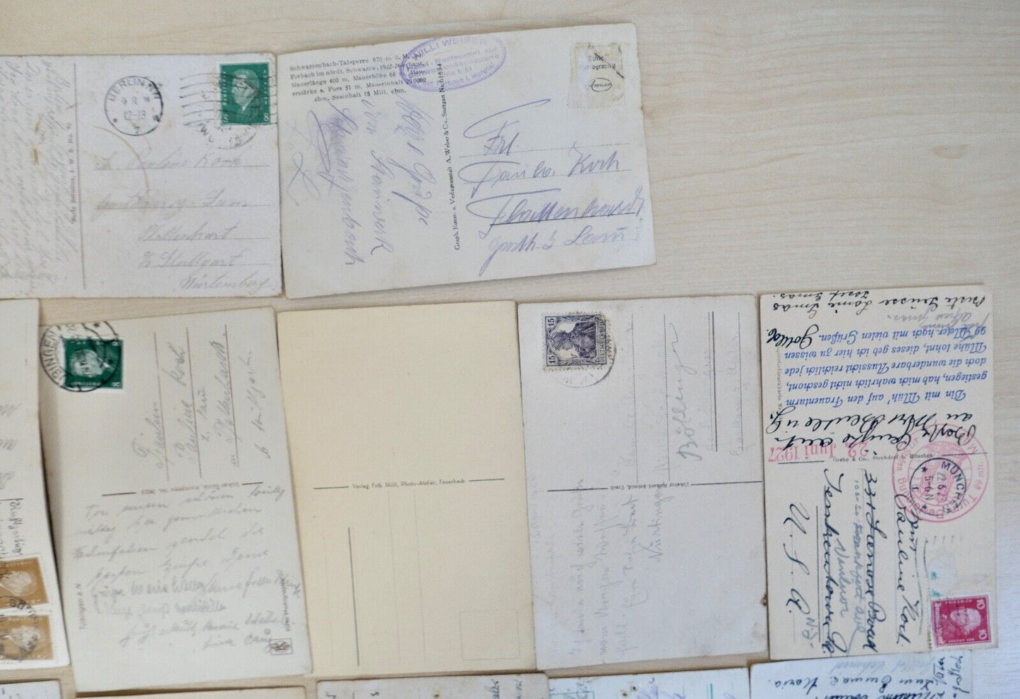 antike Ansichtskarten Postkarten Briefmarken STÄDTE LANDSCHAFTEN deutsches Reich