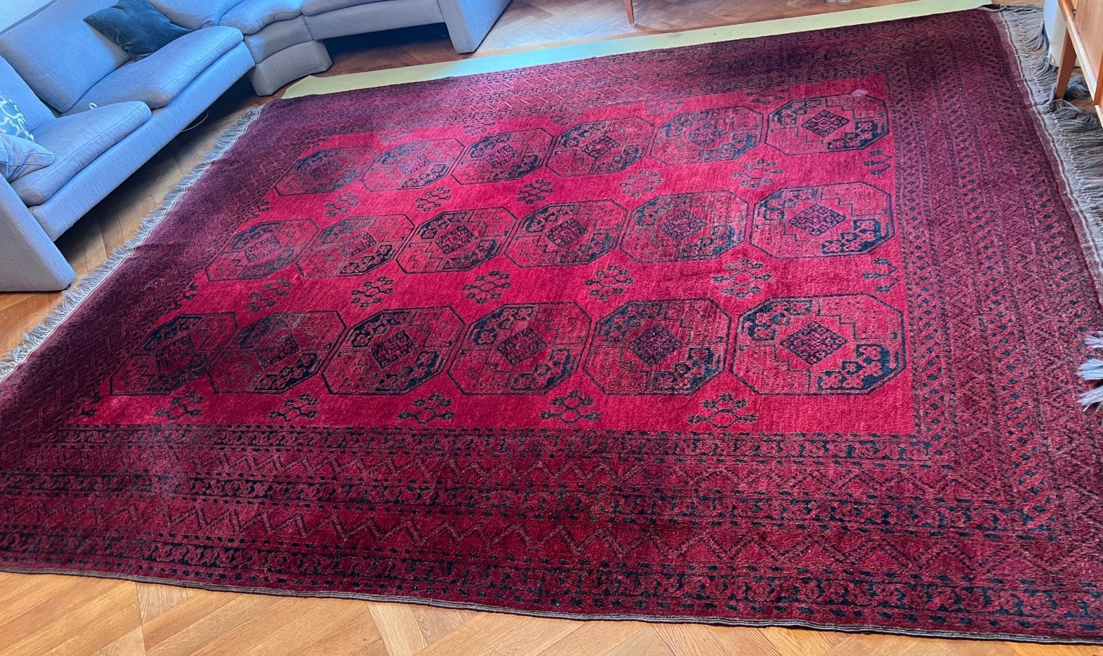 Buchara Ersari Afghan alter Orientteppich old carpet 390x290 cm