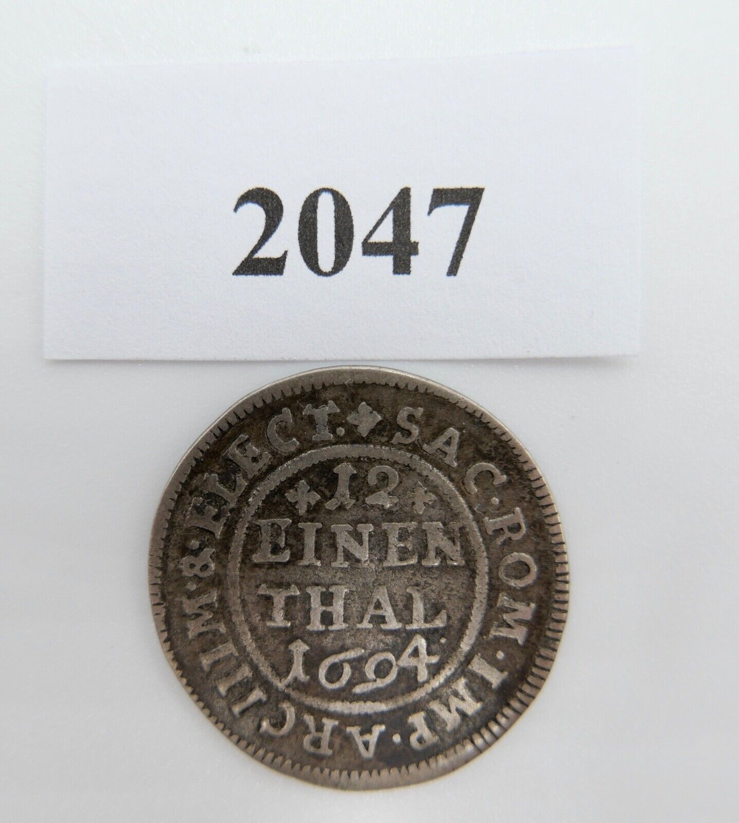 Sachsen 1/12 Taler 1694 Johann Georg IV. Silber in ss