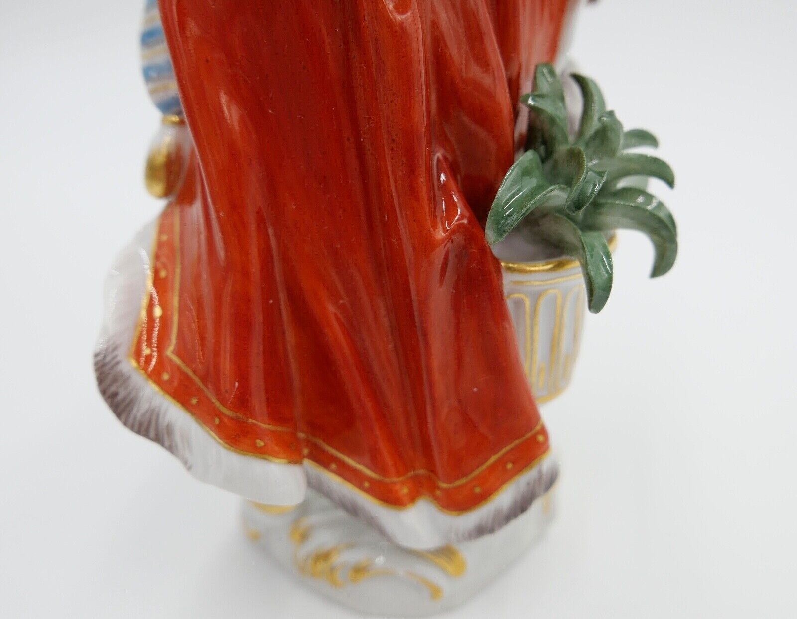 Meissen Figur 1. Wahl 17,5 cm Malabarin mit Drehleier  67036 1576