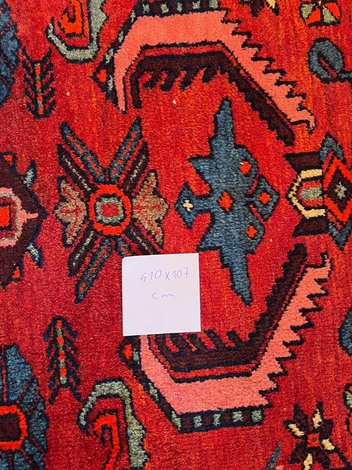 Nomaden Läufer alter Orientteppich Perserteppich old carpet 410x107cm