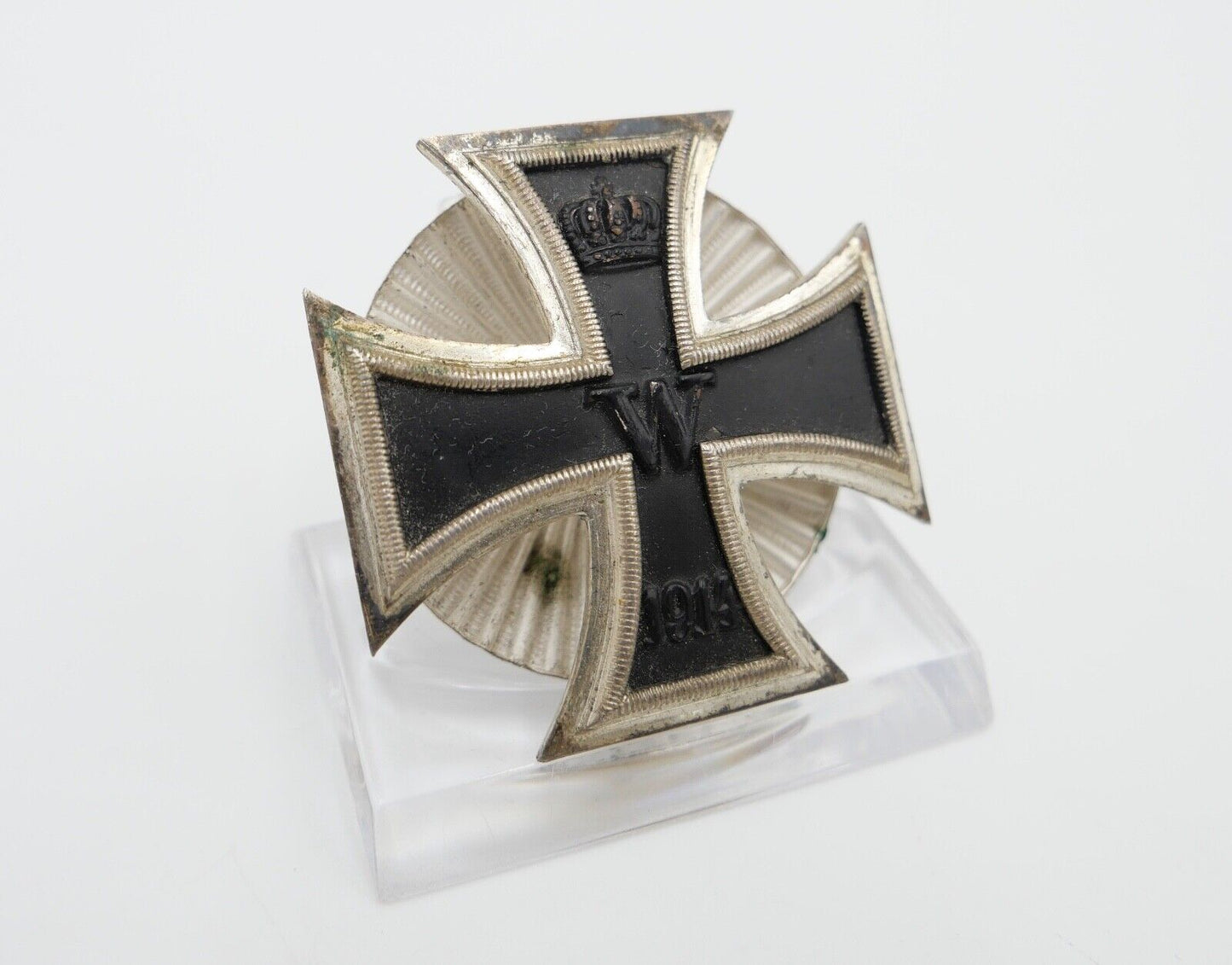 Eisernes Kreuz EK1 1914 Deutsches Reich 1. WK an Schraubscheibe 1. Klasse