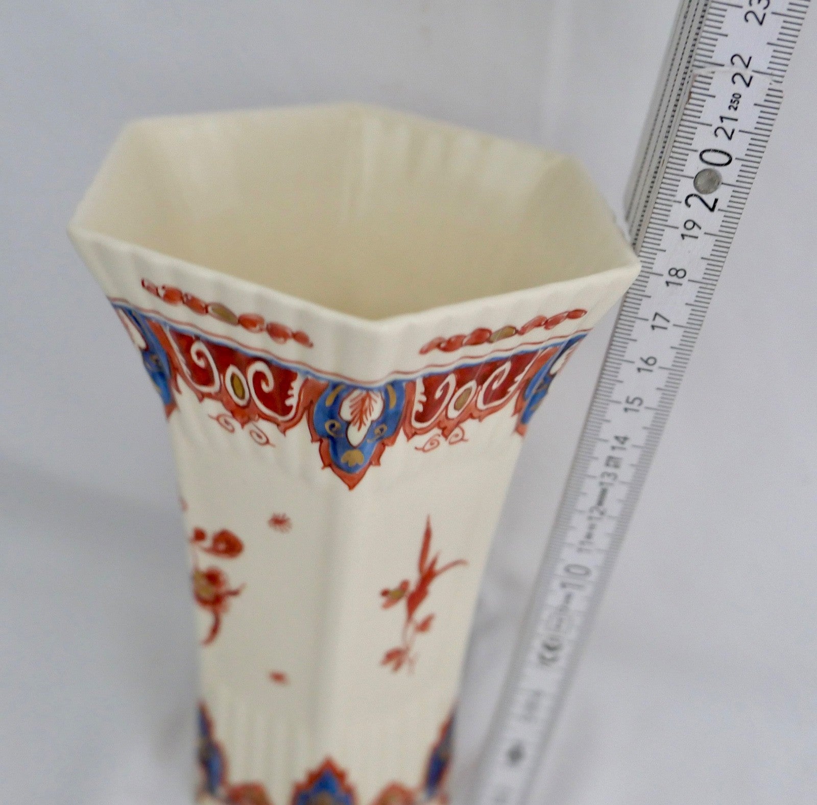 Alter Delft Pijnacker 526 Vase 18 cm ACD CB Niederlande 1957