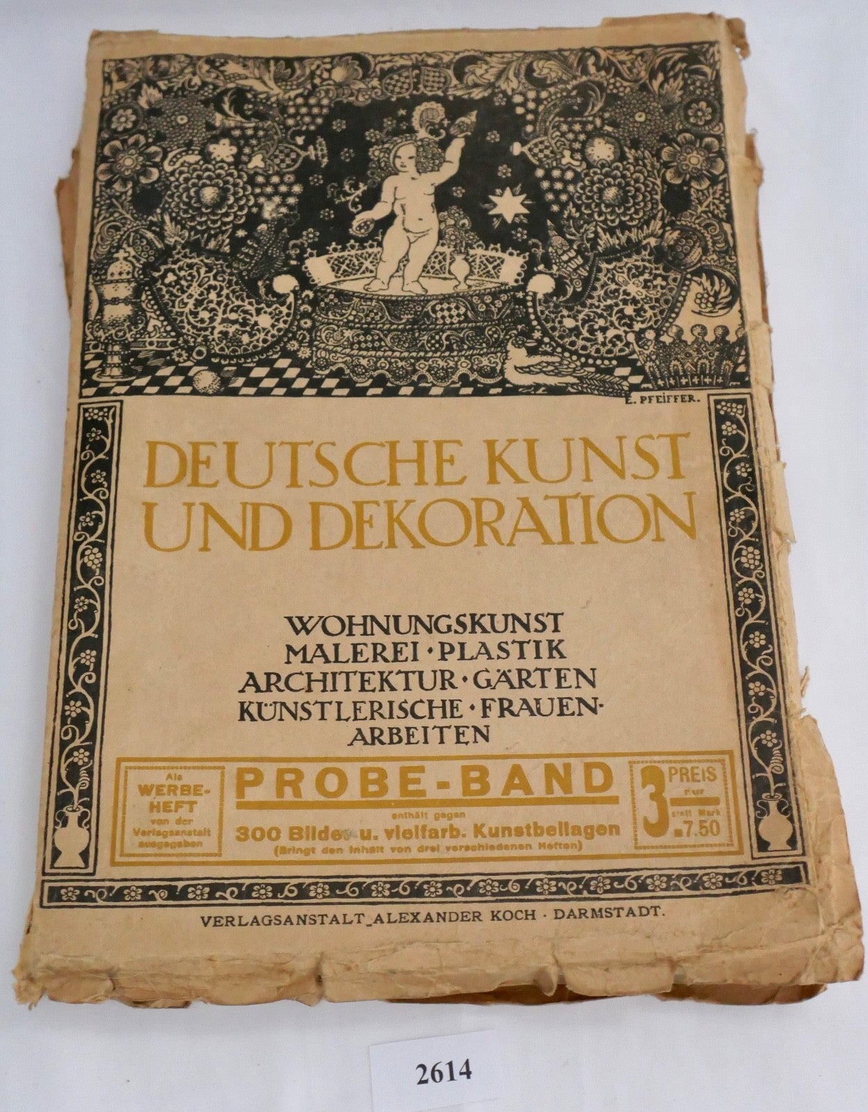 Deutsche Kunst und Dekoration Alexander Koch Darmstadt PROBE-BAND selten 1913 14