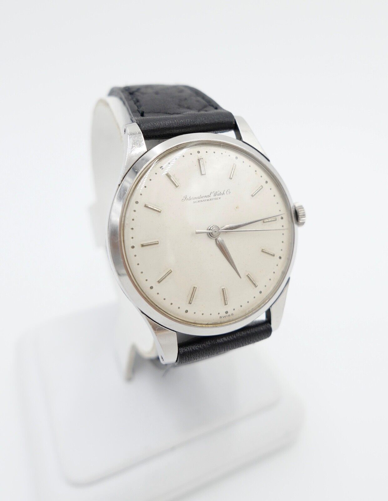 1959 IWC International Watch Co Herren Armbanduhr Cal. 89 Edelstahl Handaufzug