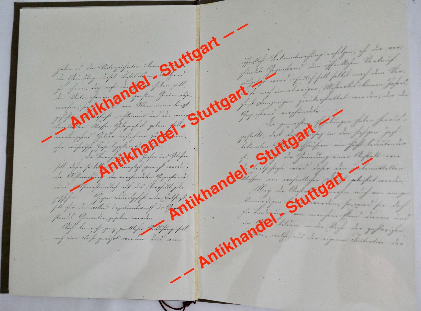 Historisches Dokument Amtsblatt 1868 Königliches Ministerium Innern Stuttgart