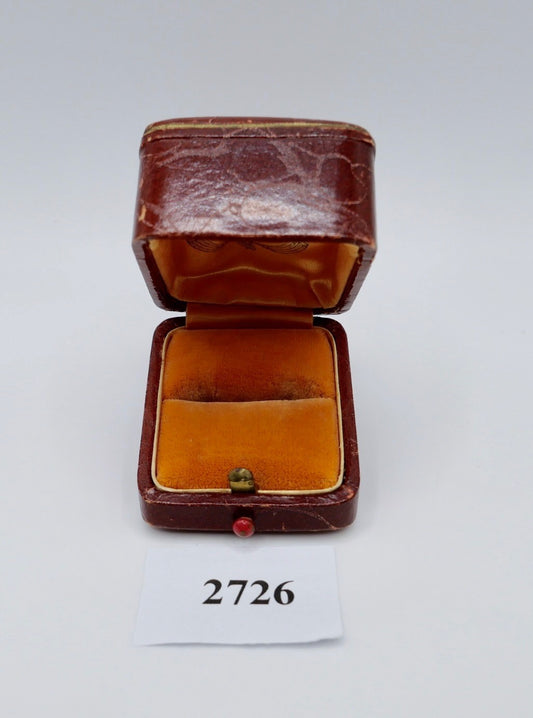 Antikes  Ringetui Schmuckschatulle Leder Ernst Menner Stuttgart