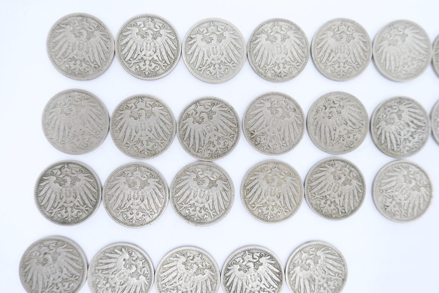 48x 10 Pfennig Kaiserreich 1890 - 1901 Jäger J. 13 ss-stg