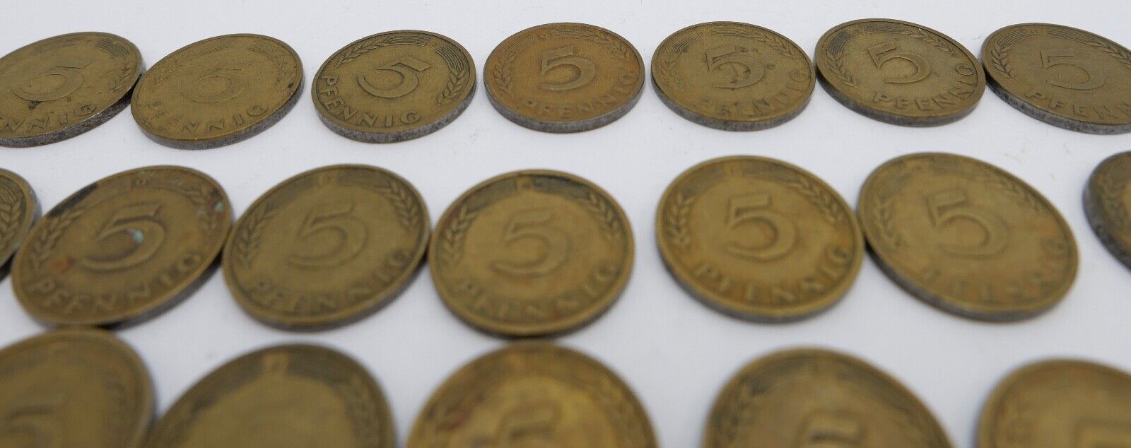 51x 5 Pfennig 1949 D F G J Jäger J. 377 s-vz