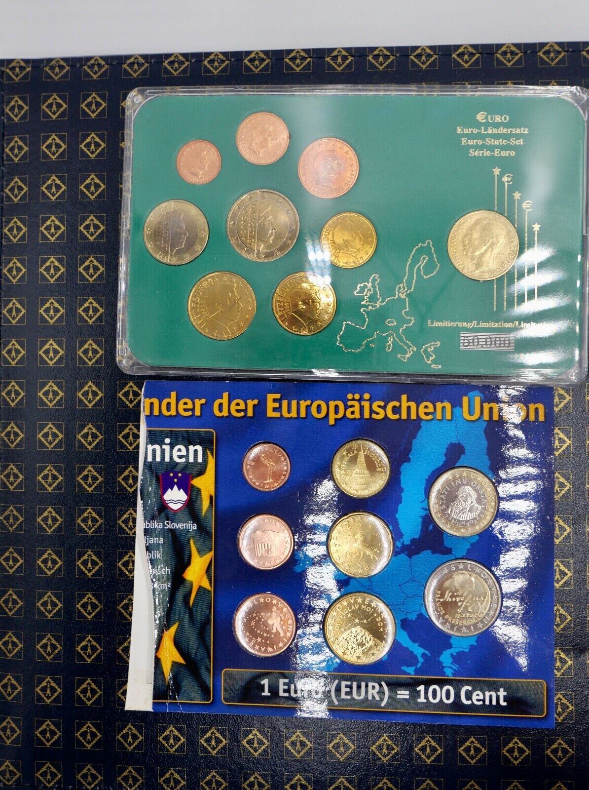 13 Länder Euro € Münzen Slowenien Belgien Spanien Frankreich Griechenland 2002