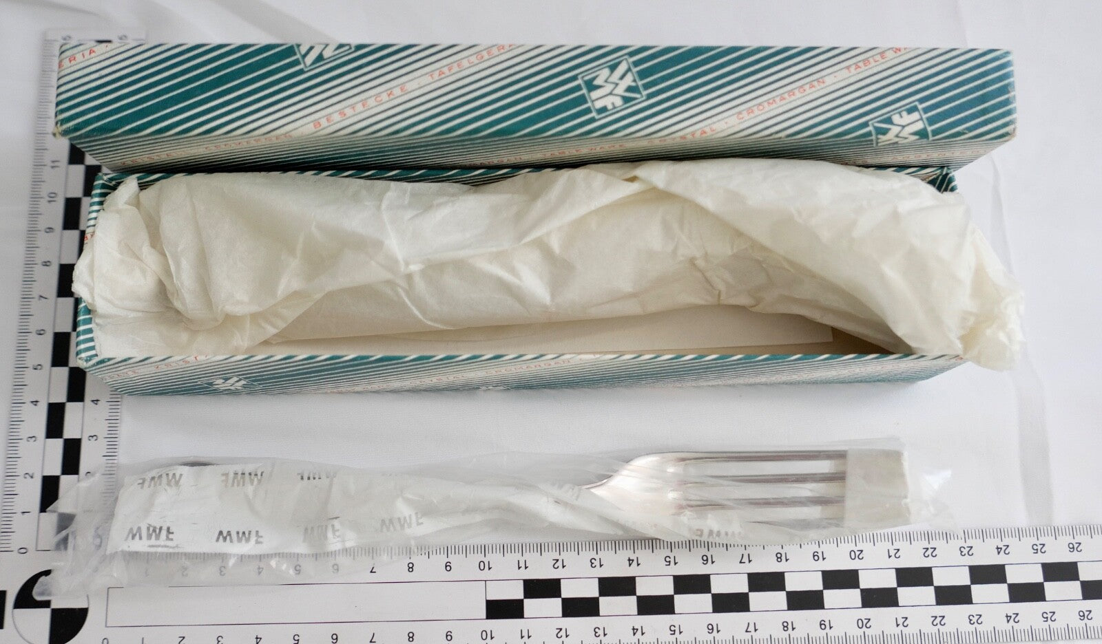 NEU 6 Teile WMF  2900 Gabel 90er versilbert 20,4 cm in OVP und UNBENUTZT