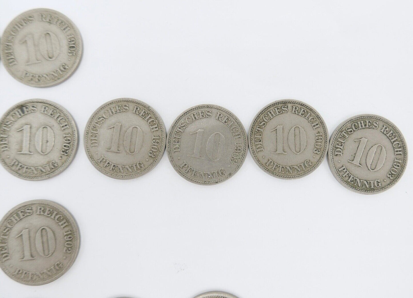 49x 10 Pfennig 1902 - 19011 Jäger J. 13 ss-stg