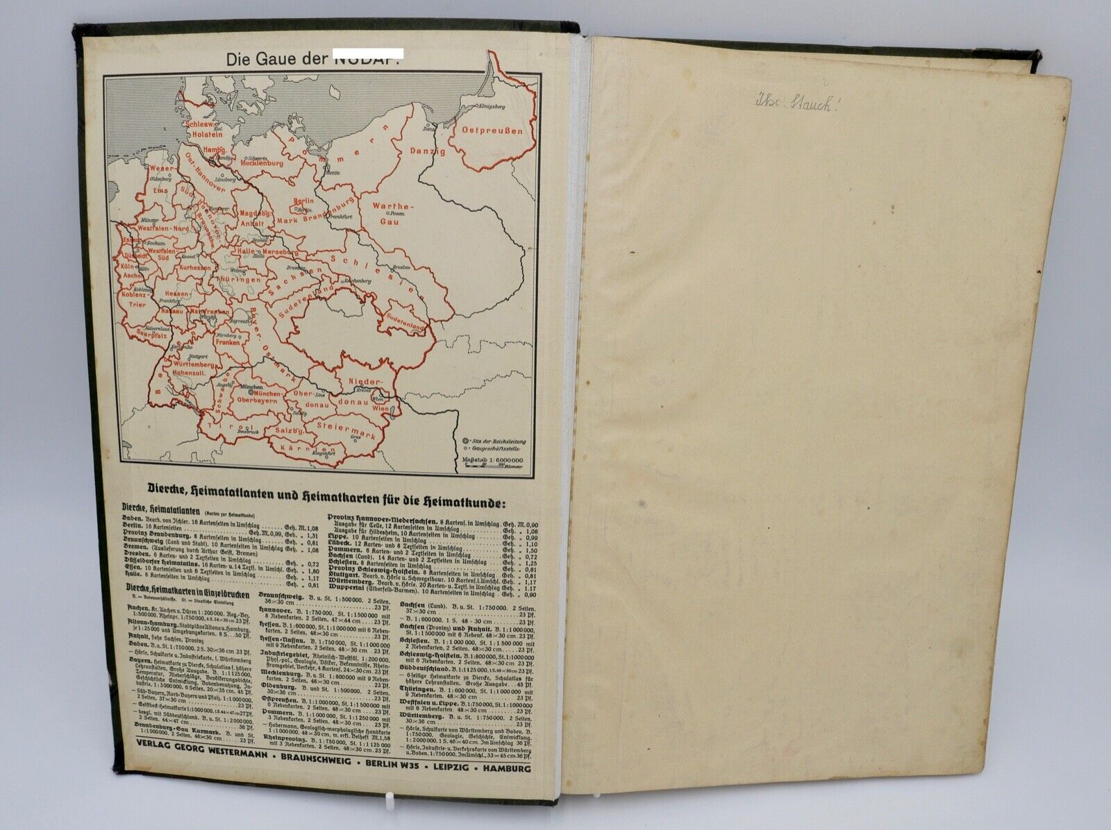 DIERCKE Schulatlas für höhere Lehranstalten 2. Abdruck 79.Aufl. Georg Westermann