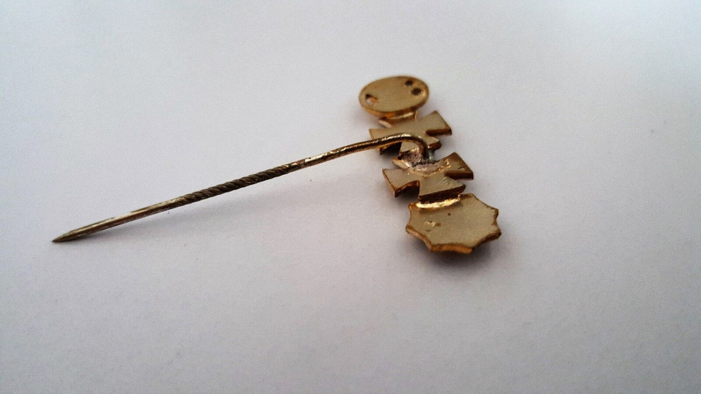 Miniatur Spange German WK WW Nadel Deutsches Kreuz Sturm EK IC BADGE MEDAL Pin