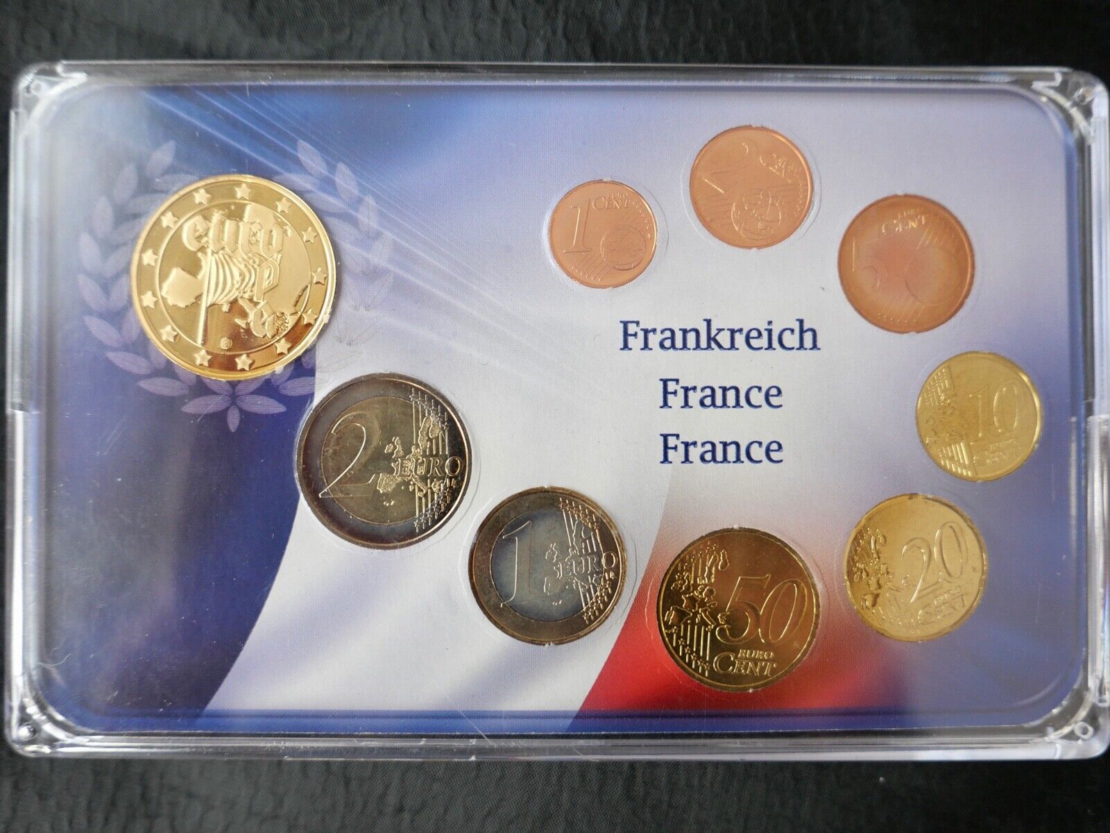 Gedenkset 120 J. Eiffelturm Frankreich Sonderprägung 2010 Euro Gedenktagssätze