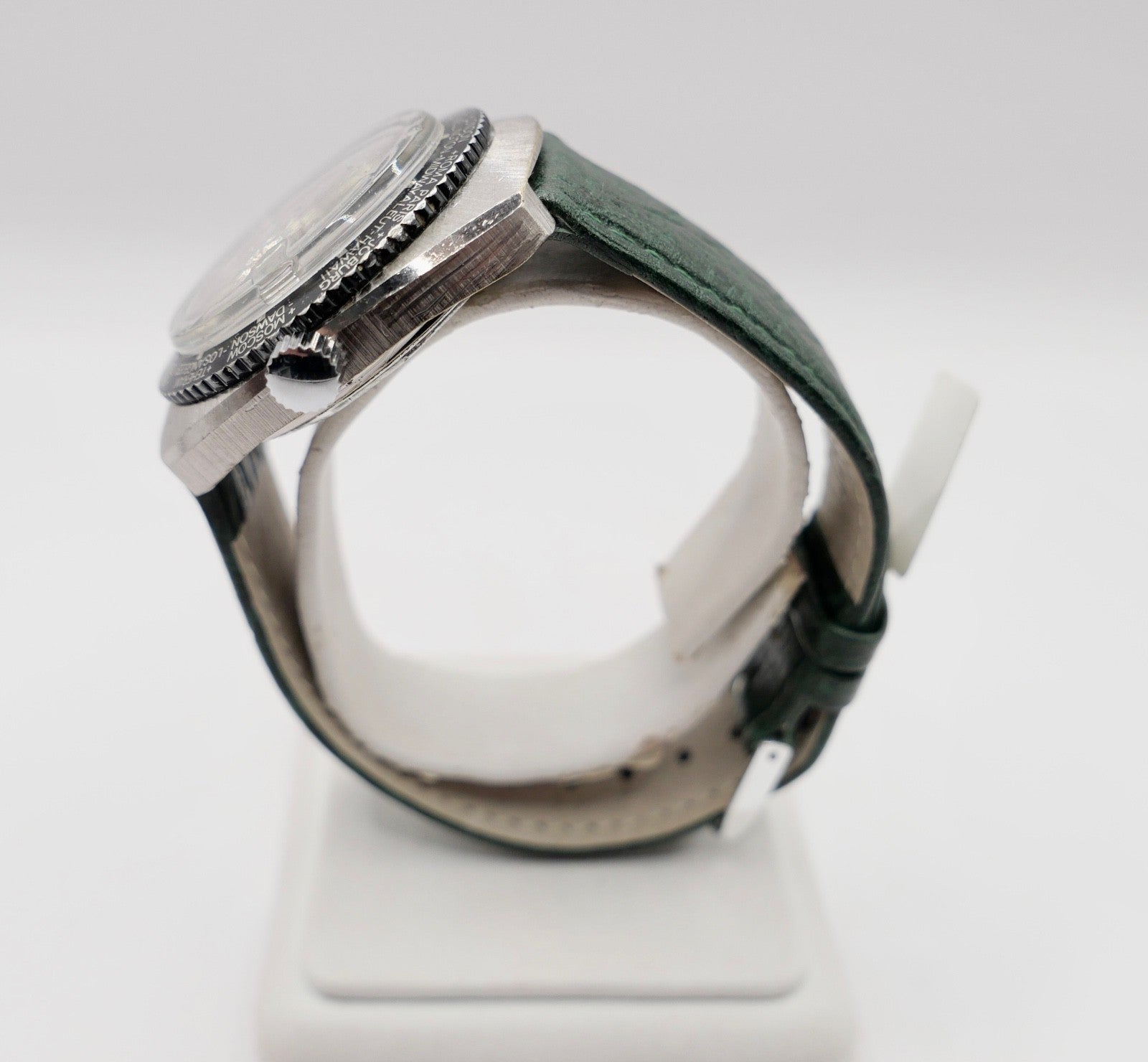 Sheffield Taucheruhr Weltuhr Herren Armbanduhr Automatik mit grünem Zifferblatt