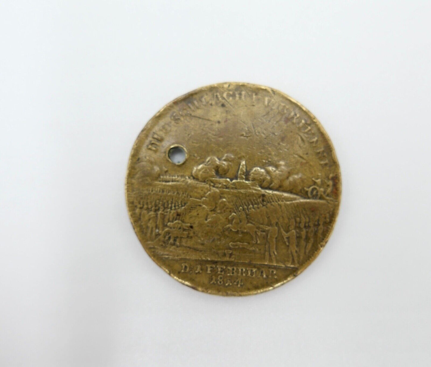 1814 Nürnberger Rechenpfennig SCHLACHT von BRIENNE BLÜCHER coin Medallie IETTON 