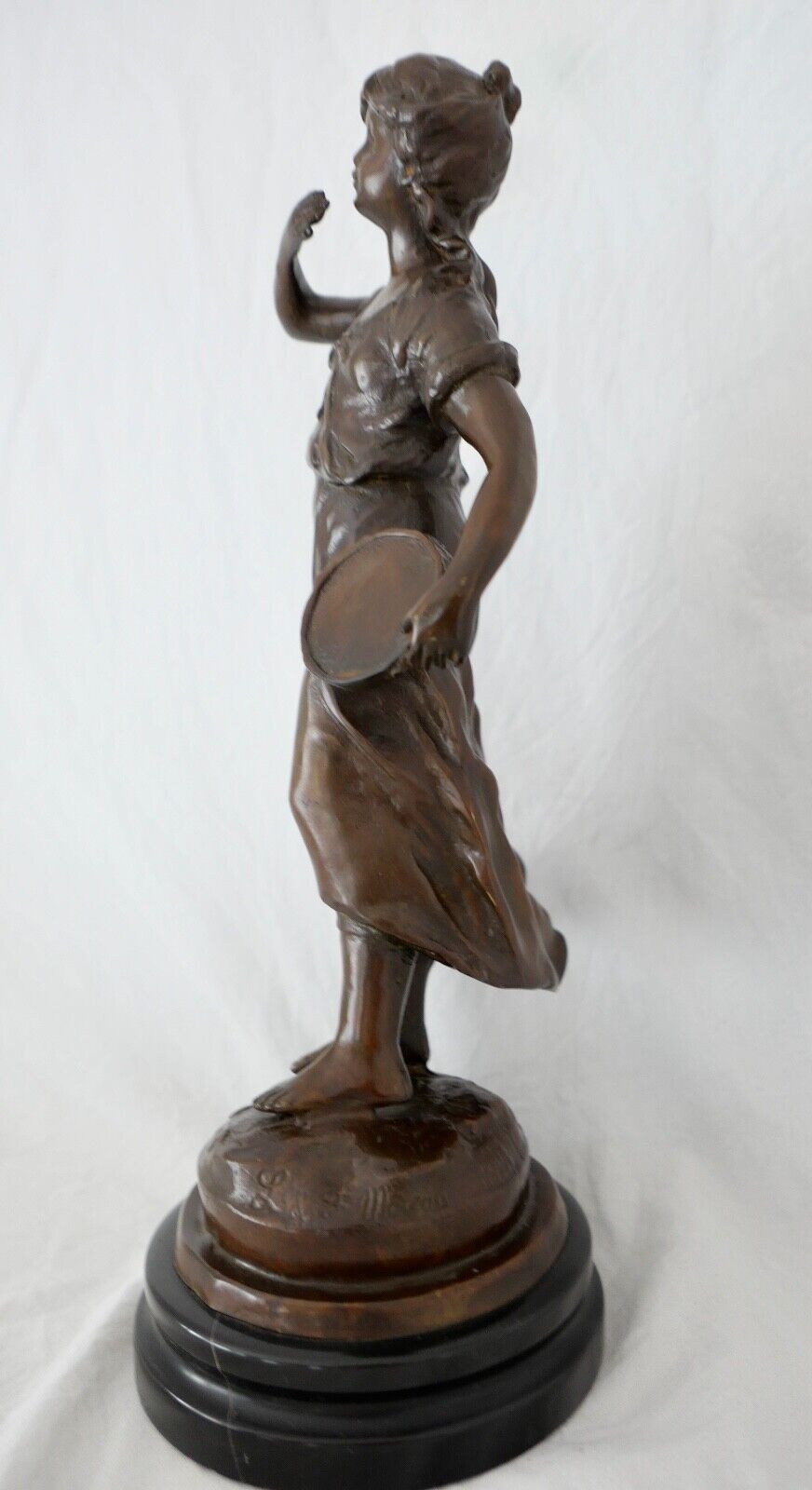 Antike Bronze Figur Skulptur " L & F Moreau  "  37 cm um 1900