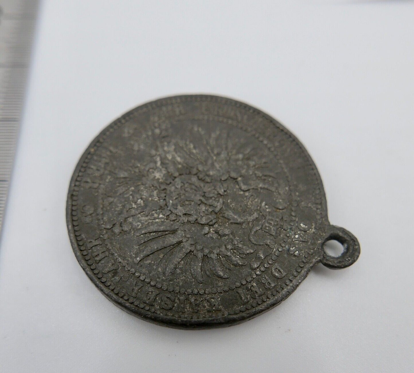 Zur Erinnerung an das Drei Kaiser Jahr 1888 MEDAILLE ANHÄNGER Friedrich Wilhelm