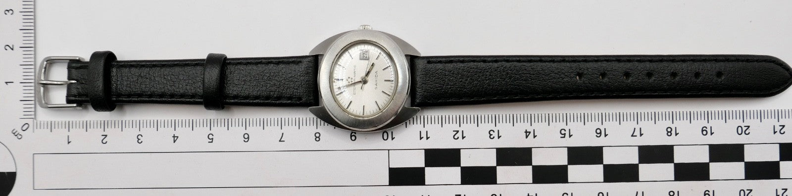 70er Eterna-Matic Sahida Damenuhr Automatic graues Zifferblatt 161T Cal. 12671