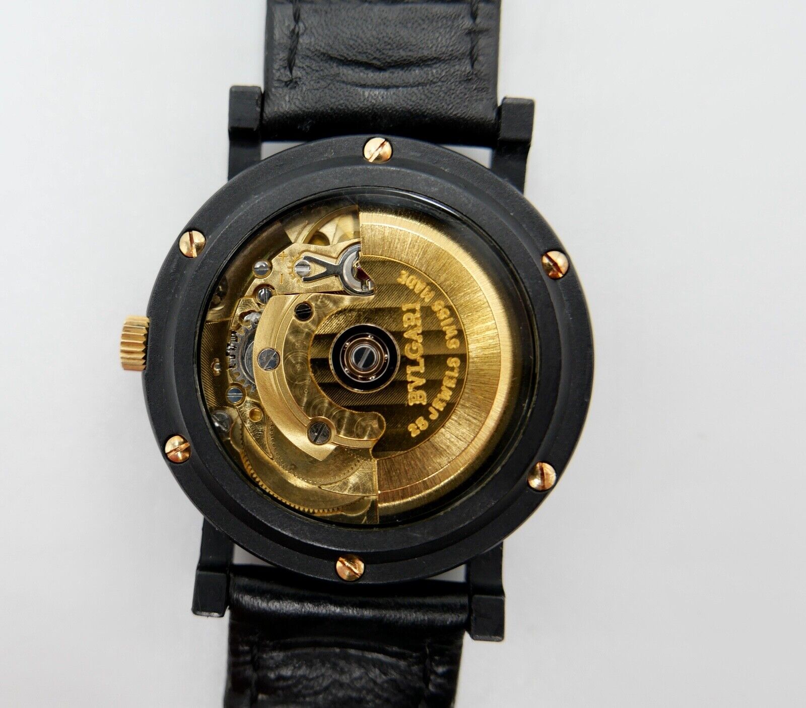 1994 BVLGARI BULGARI DÜSSELDORF CARBON Schwarz Gold LIMITIERTE AUFLAGE 074/ 600 