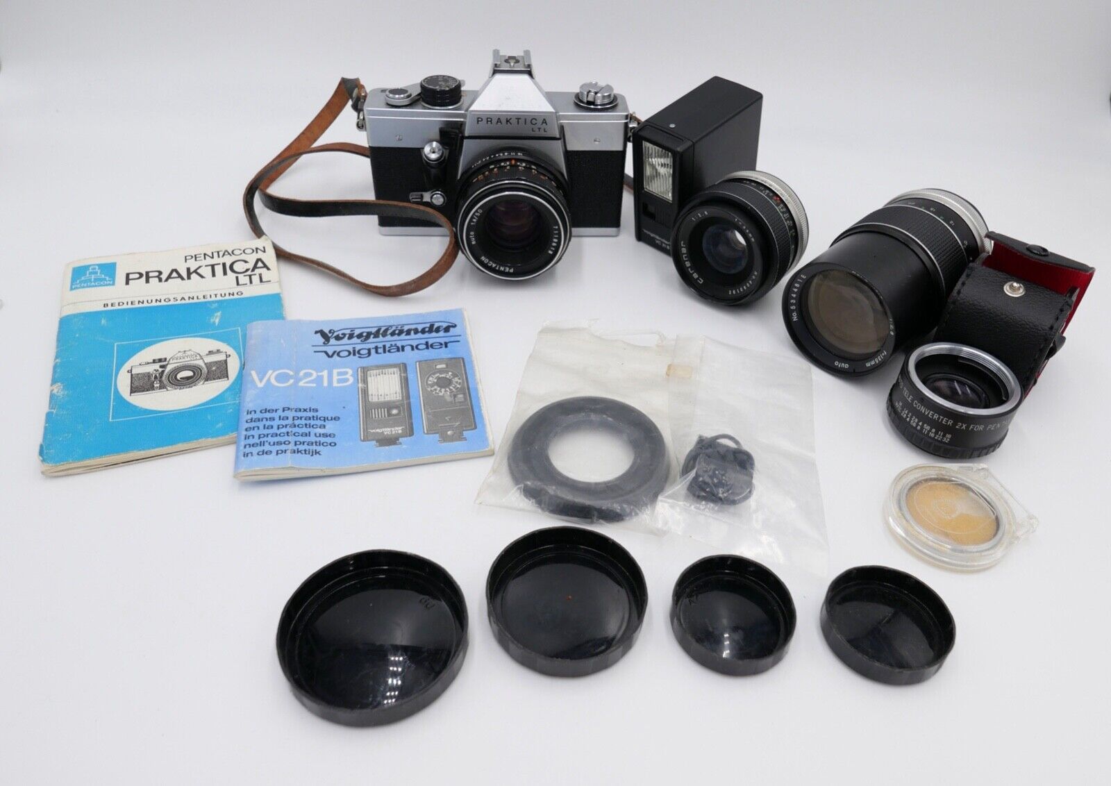 PENTACON PRAKTICA LTL Fotokamera Zubehör vintage Voigtländer Hama Alfo Carenar