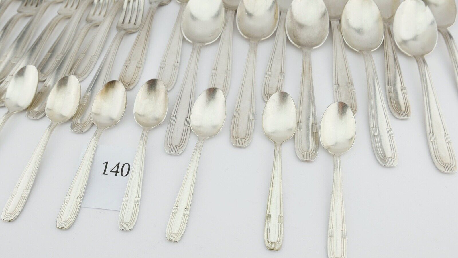 32 Tlg Art Deco 1930er Couverts  DIXI 84G 18G cutlery Besteck Gabel Löffel 