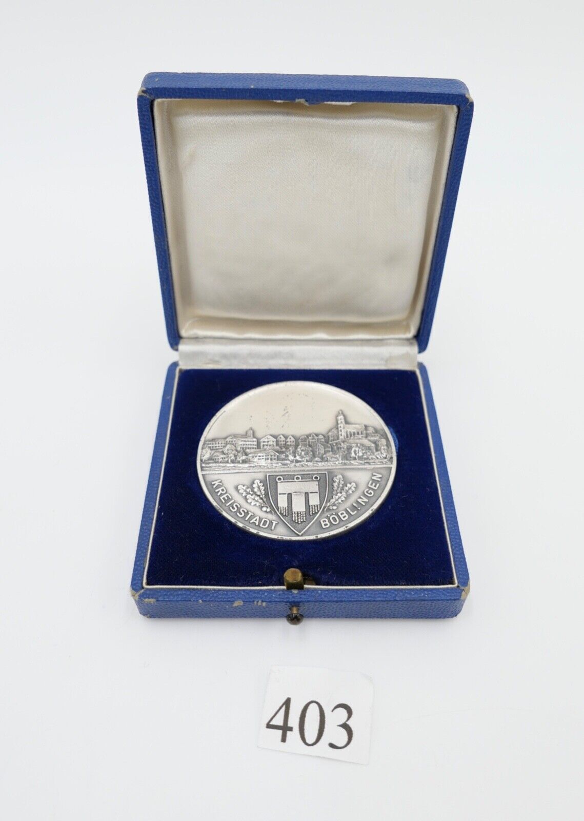 Medaille mit Etui Deutsch Amerikanisch Französische Freundschaft 1964 Böblingen