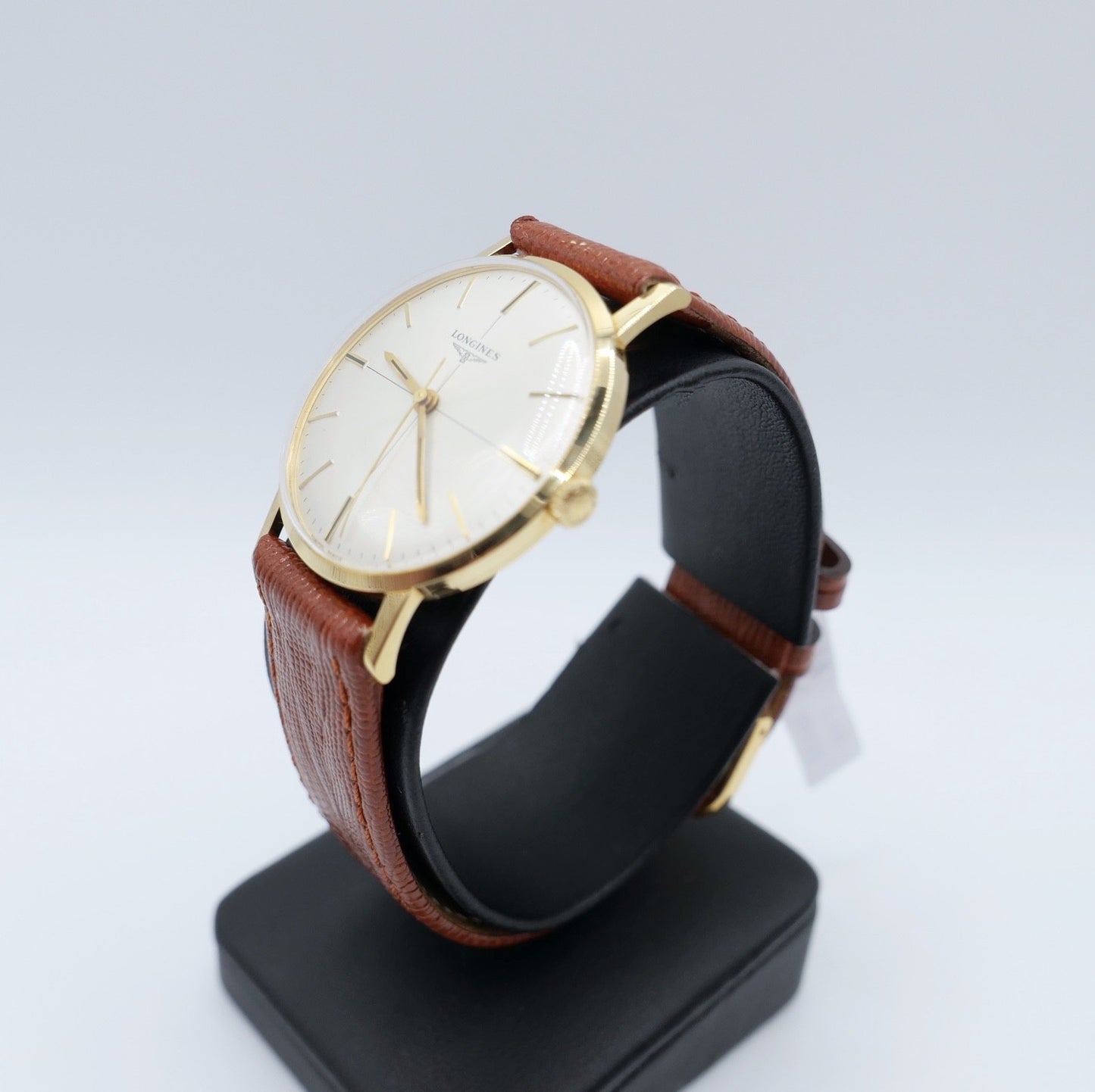70er Longines Vintage 7785 2 Herrenarmbanduhr 18K 750 Gold Handaufzug Kal. 284