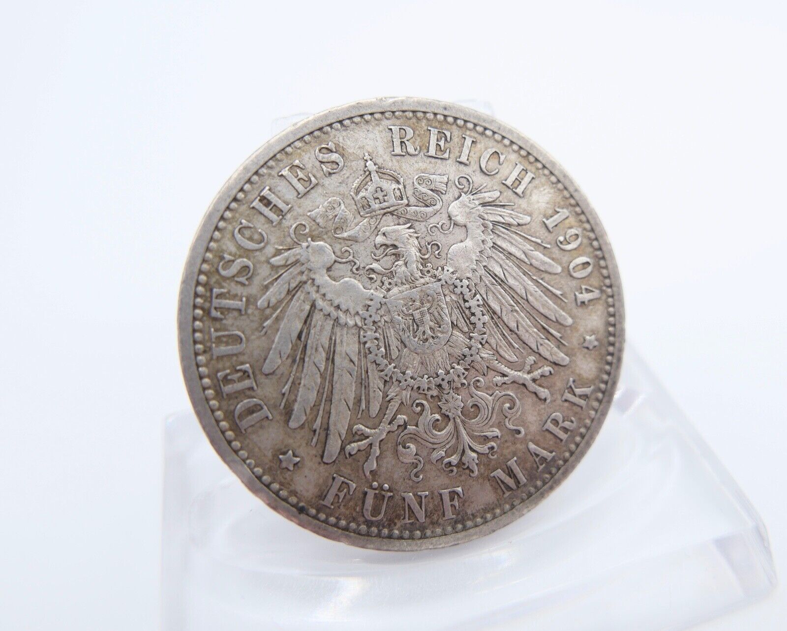 5 Mark Silbermünze Friedrich Großherzog von Baden 1907 G Jäger J.33 ss - vz