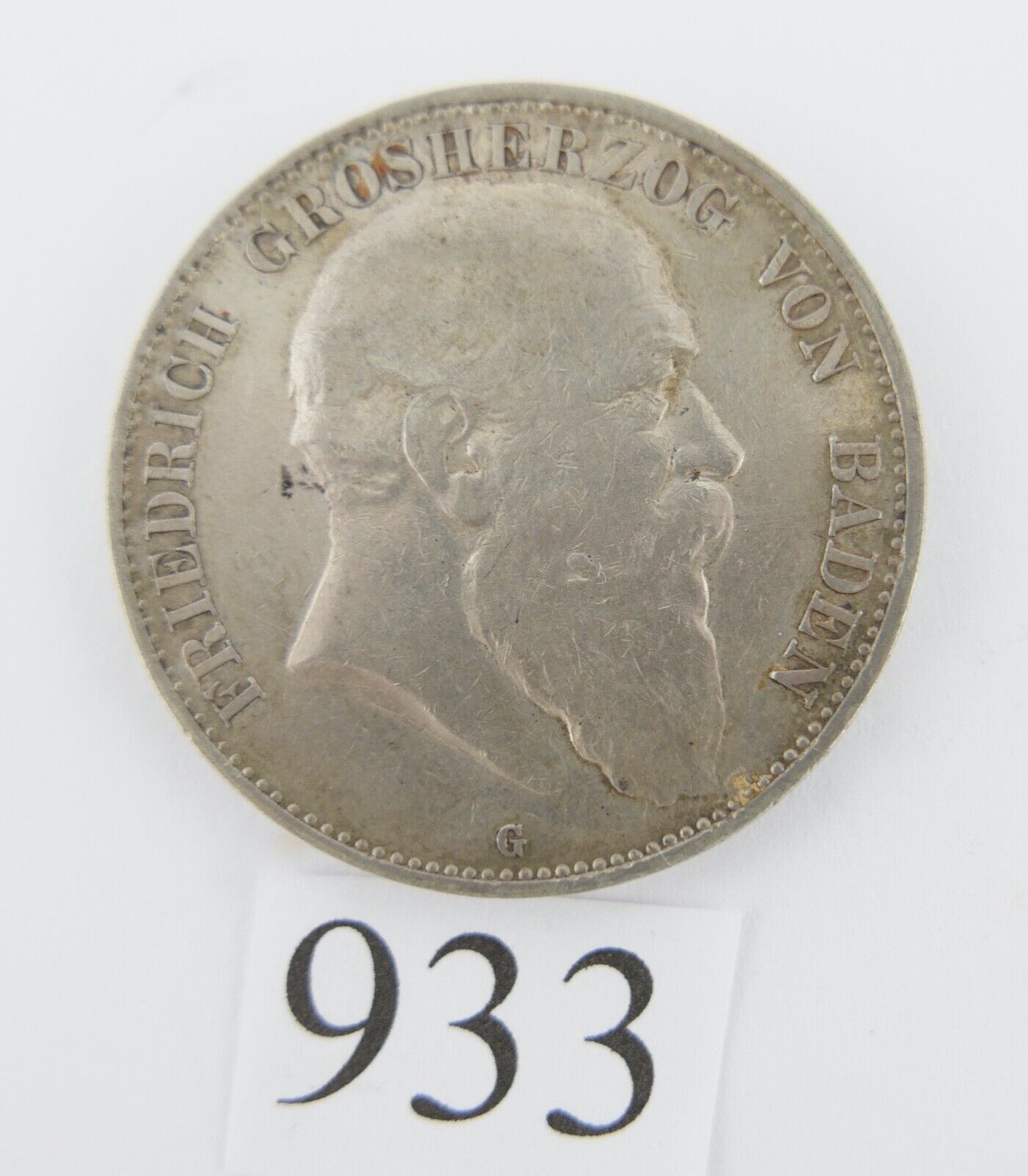 5 Mark Silbermünze Friedrich I. 1902 G Jäger J. 33 BADEN sehr schön