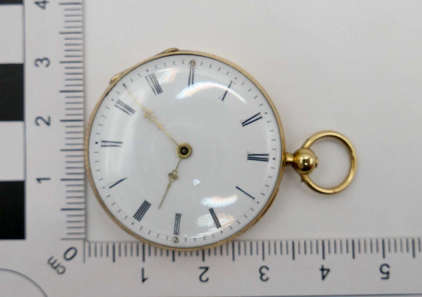 Antike Damen Taschenuhr 750 18K Gold Martin Marchinoille Schlüsselaufzug Geneve