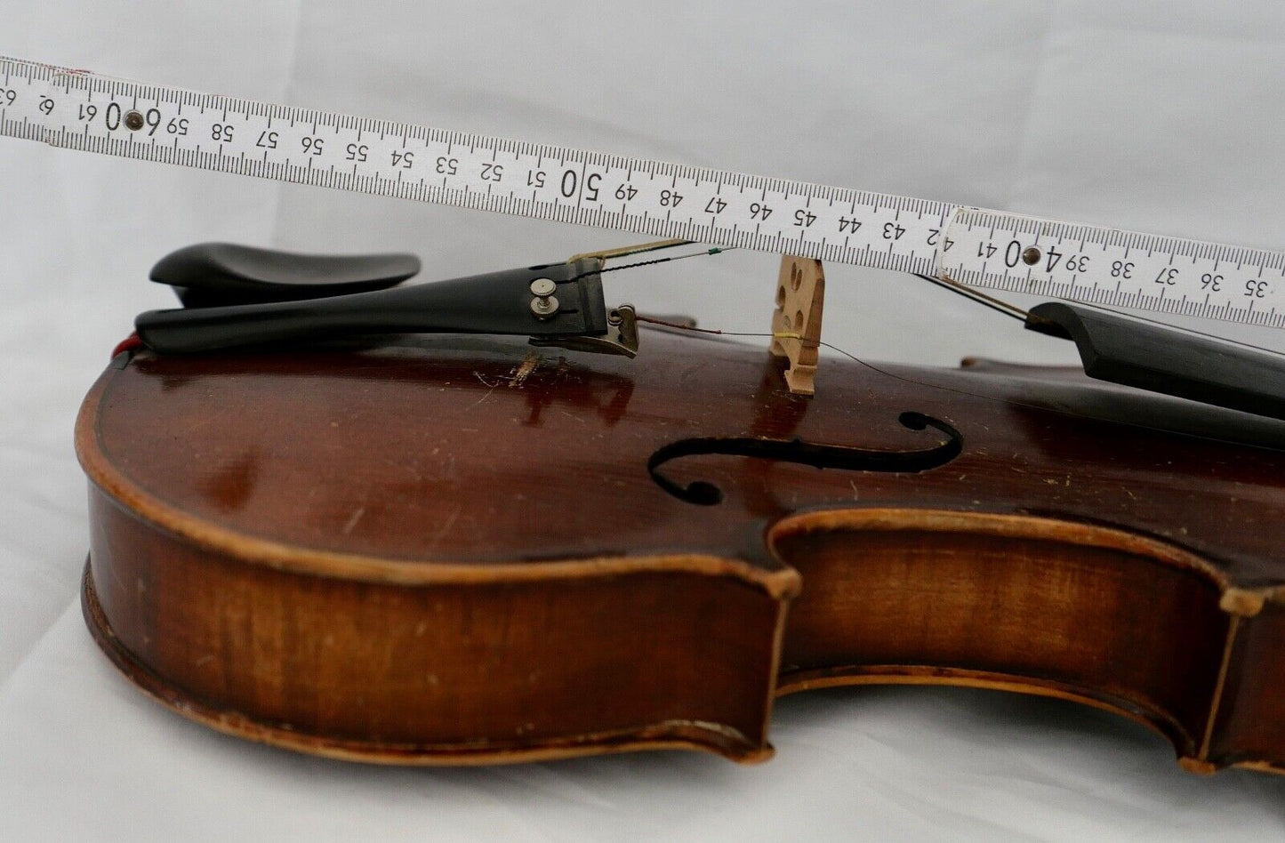 Geige Violine 4/4 Violinensteg Geigenbausteg gemarkt Aubert Mirecourt