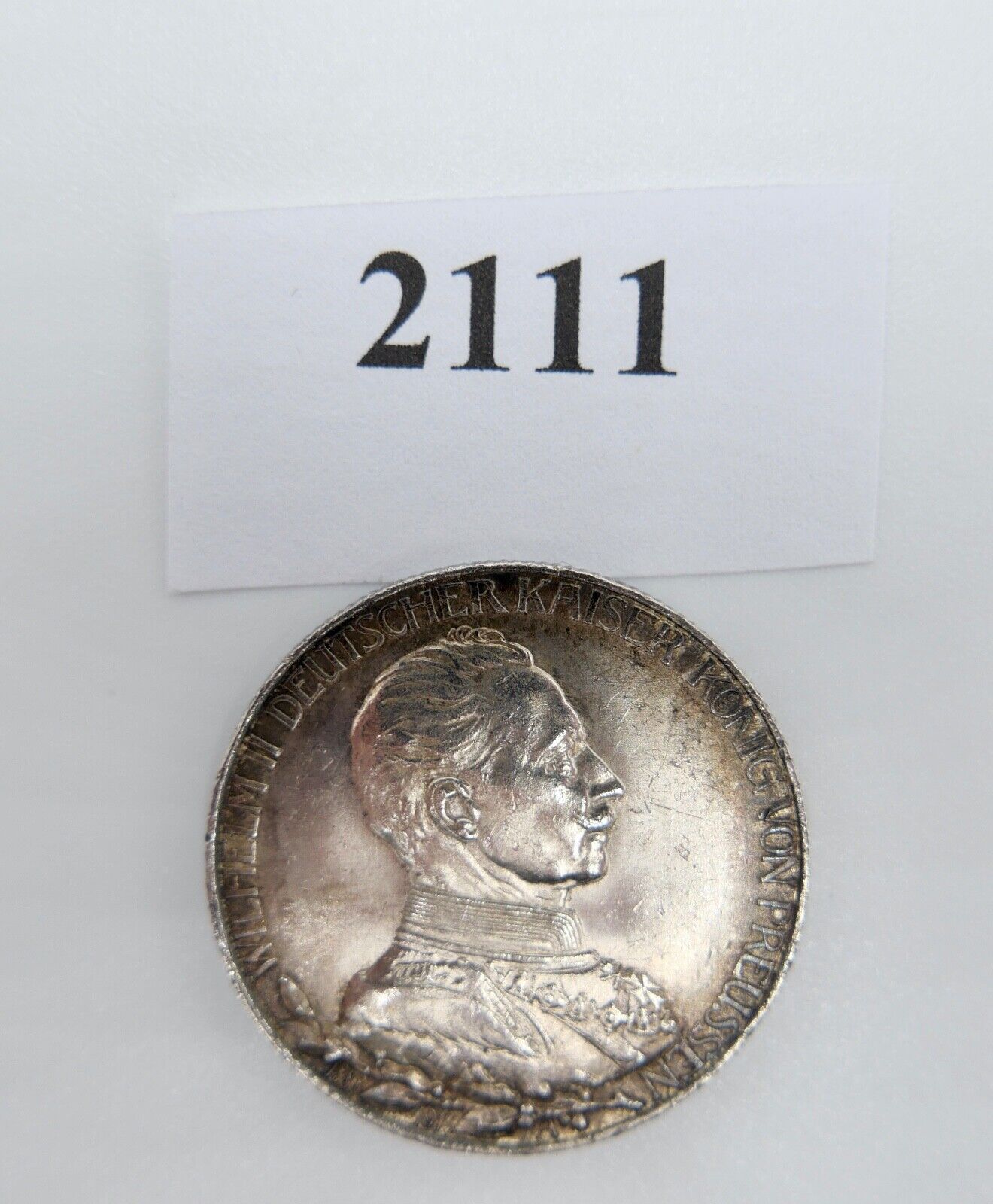 2 Mark Preußen Wilhelm II. 1913 A Silber J. Jäger 111 vz-stgl mit hohem Rand