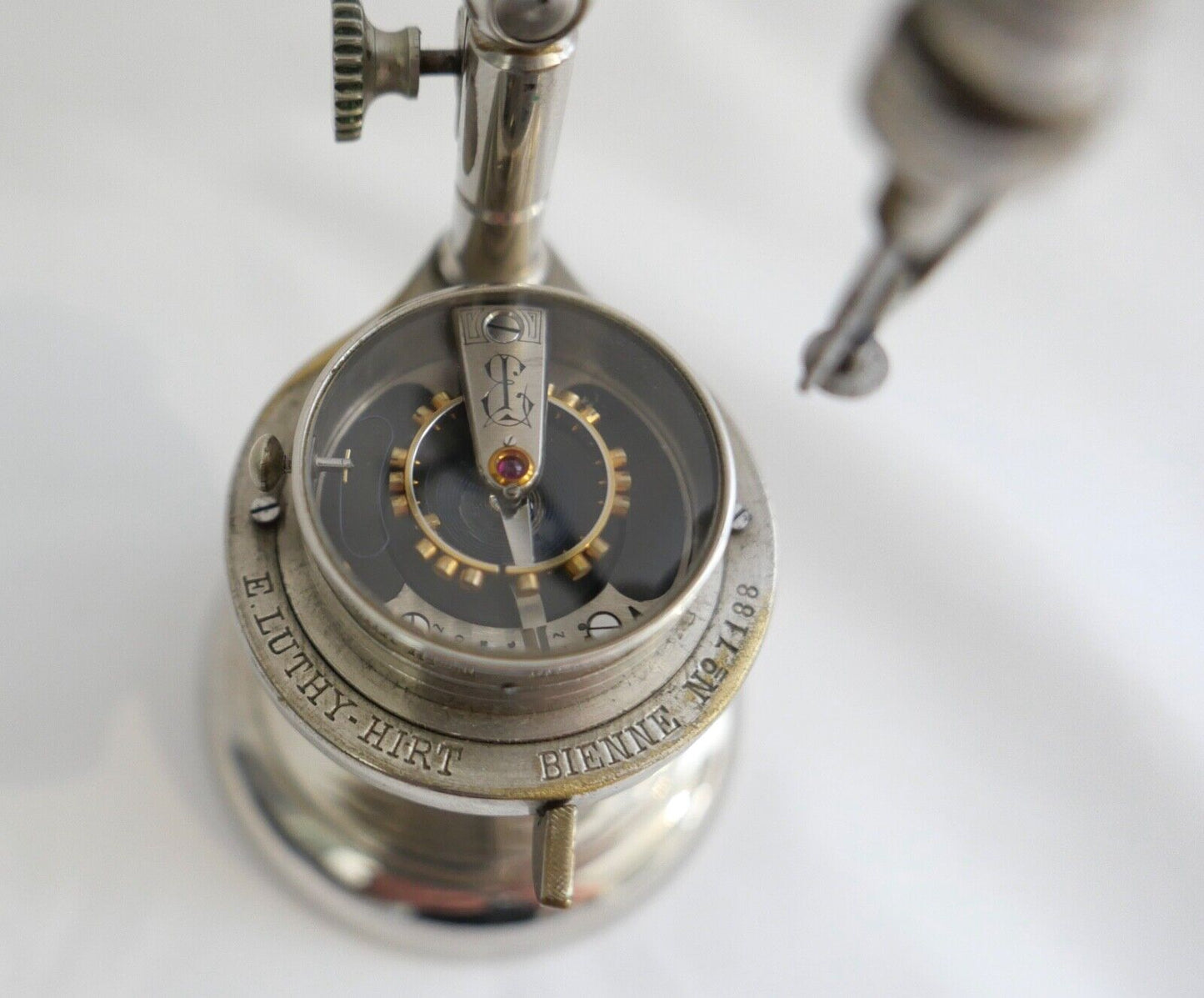 Spiralabzählmaschine E. Luthy Hirt Bienne in original Box - Antikhandel-Stuttgart