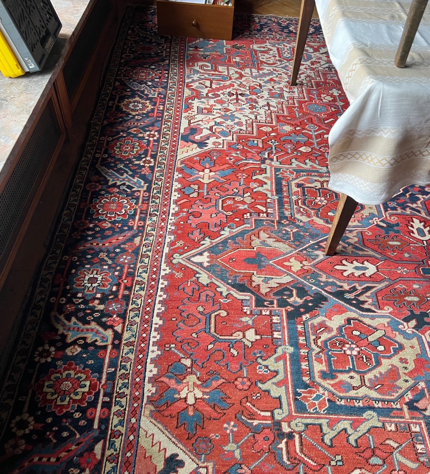 Herz Heris alter Orientteppich Perserteppich old carpet 420x303 cm