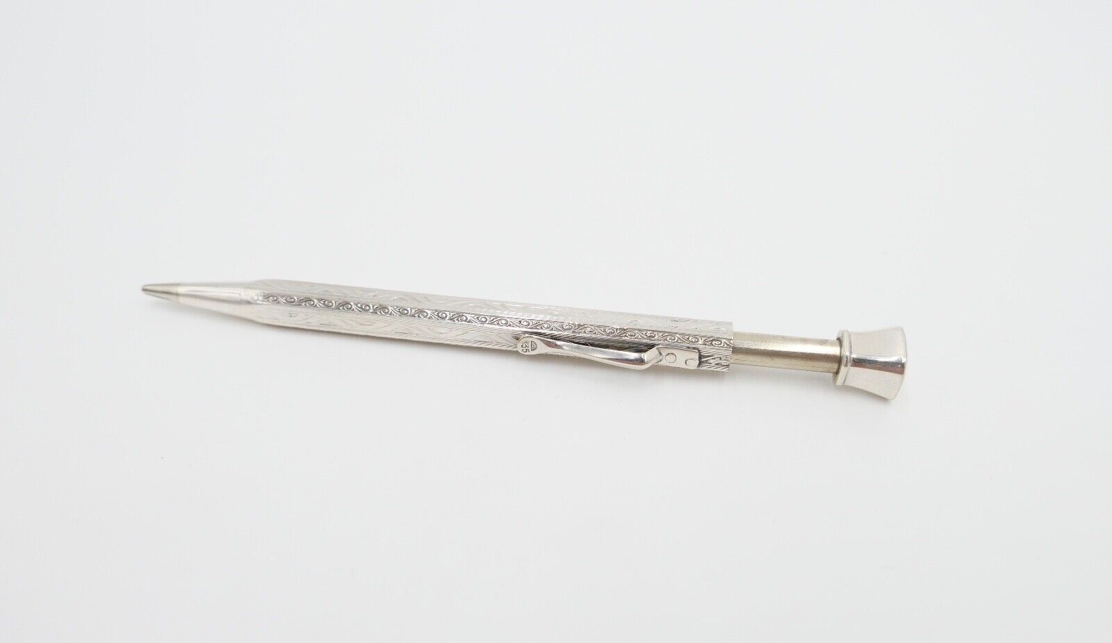 Jugendstil Bleistift Stift für Minen LN - Laurin Silber 835