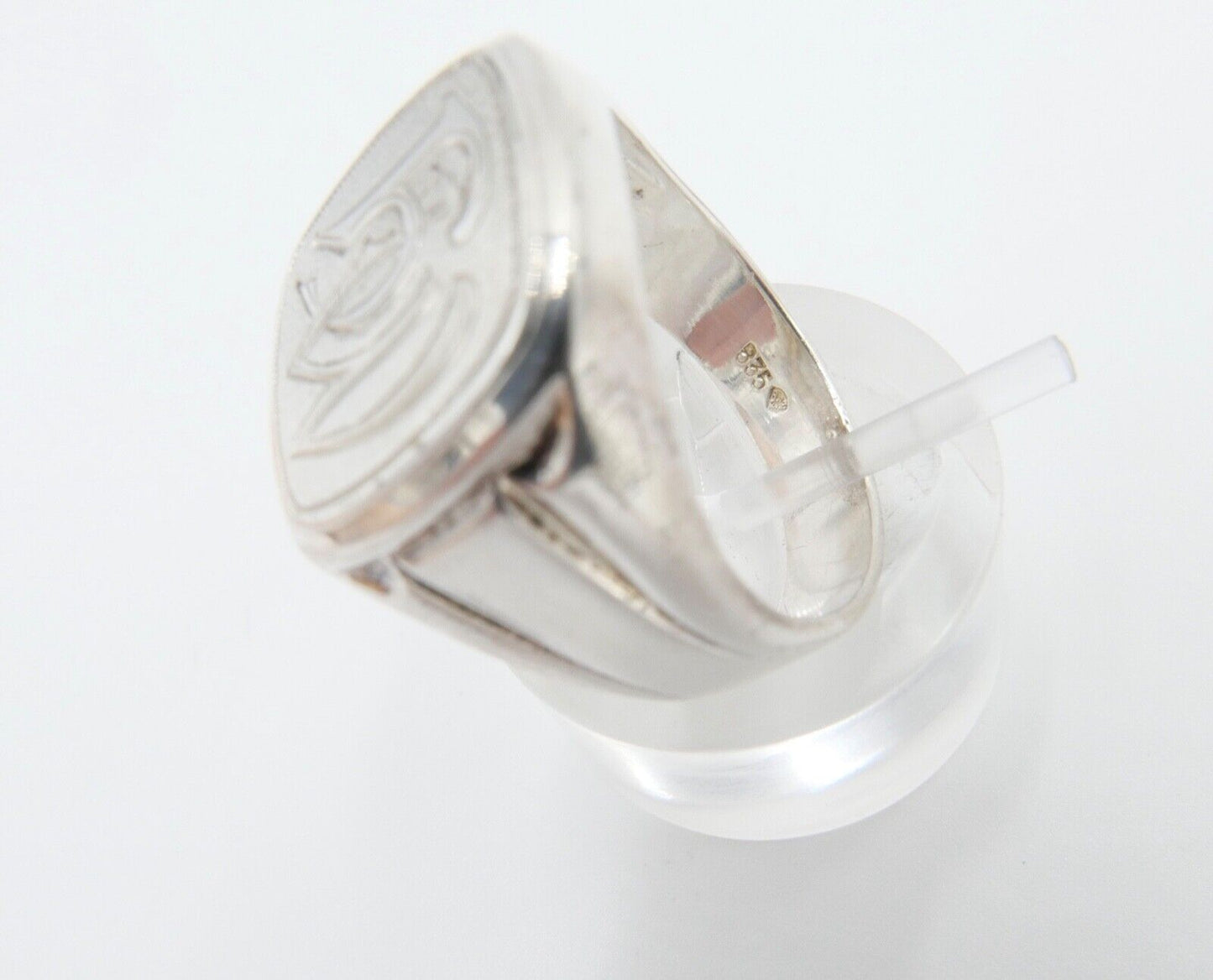 ART DECO Siegelring Monogramm HW WH Herrenring Ring 835 Silber Gr. 61 RW