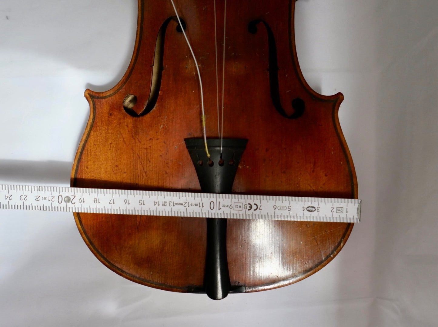 Alte Stradivarius Kopie Geige im Holzkasten mit Bogen & Zubehör Konvolut