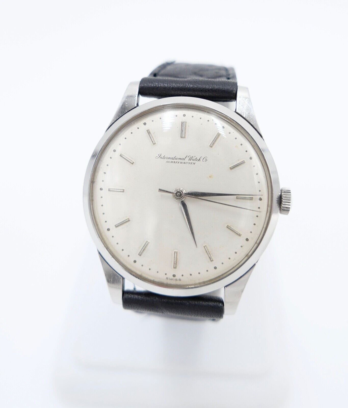 1959 IWC International Watch Co Herren Armbanduhr Cal. 89 Edelstahl Handaufzug