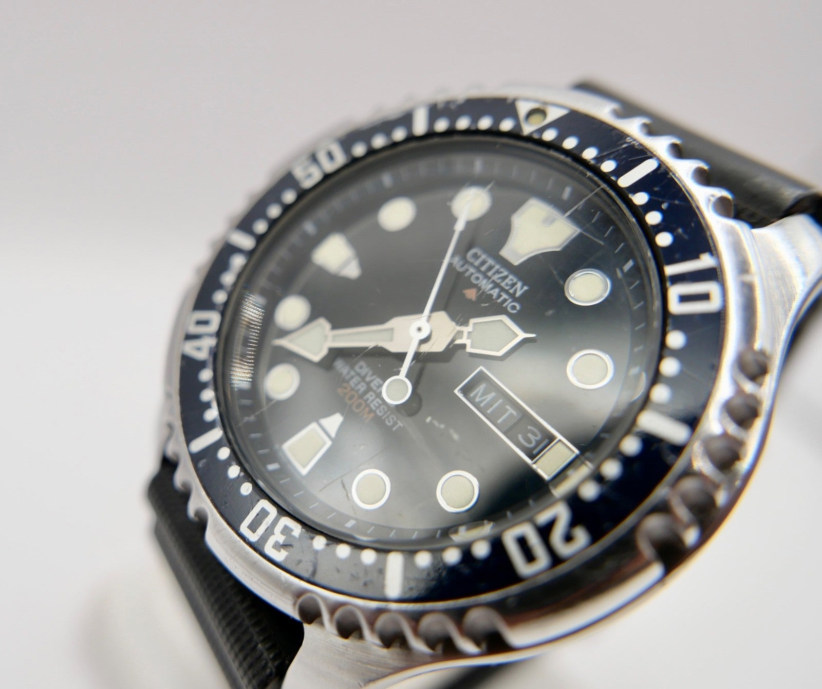 Citizen Promaster 200M Automatic 8203-824393 Taucheruhr deutsch Gummiband NEU