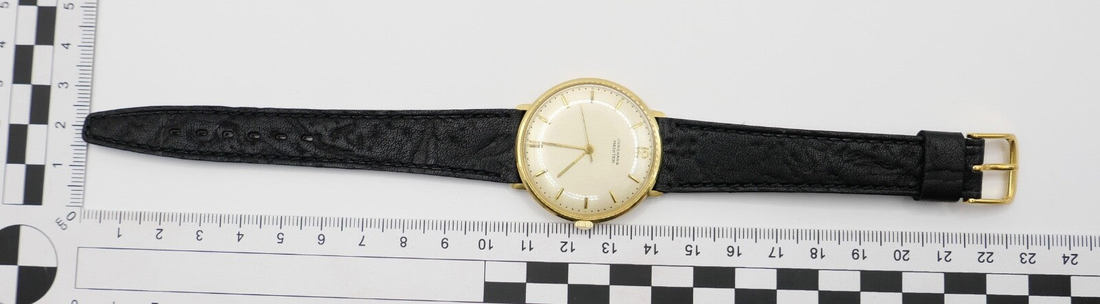 1960er Klassische JUNGHANS Meister Herrenuhr Cal.684 neu Lederarmband Handaufzug