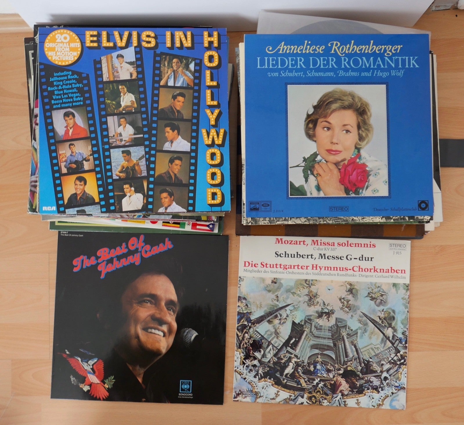 Konvolut 87 LP Schallplatten – Klassik, Oper, Schlager, Pop, Elvis, Johnny Cash,